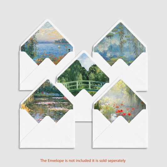 A6 Envelope Liner - Claude Monet