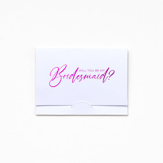 Pocket Greeting Card - Will U B MY Bridesmaid