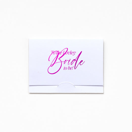 Pocket Greeting Card - To My Lovely Bride To Be