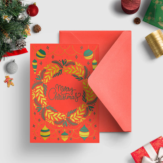 A6 Deluxe Merry Christmas Card + Envelope | 03