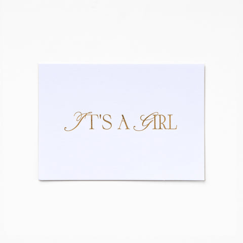 A6 Greeting Card - IT'S A GIRL