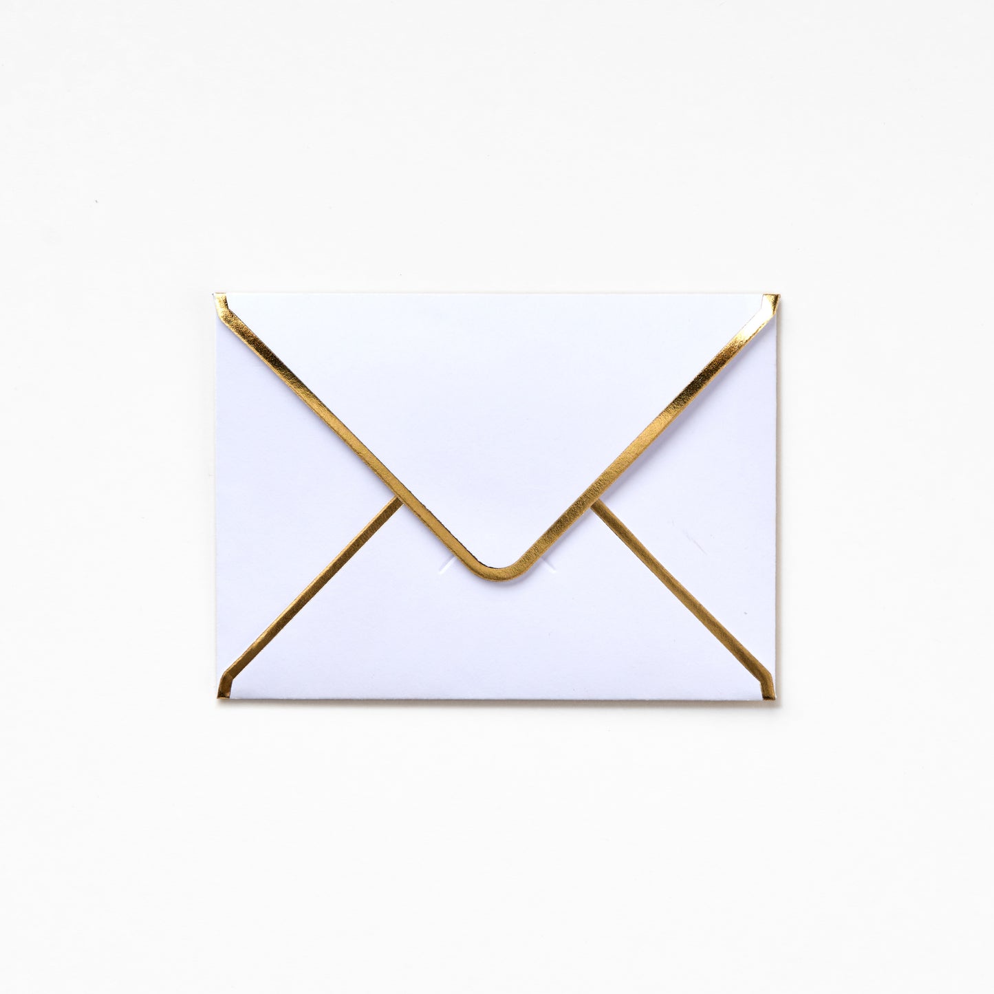 Pocket Envelope - White With Gold Edges