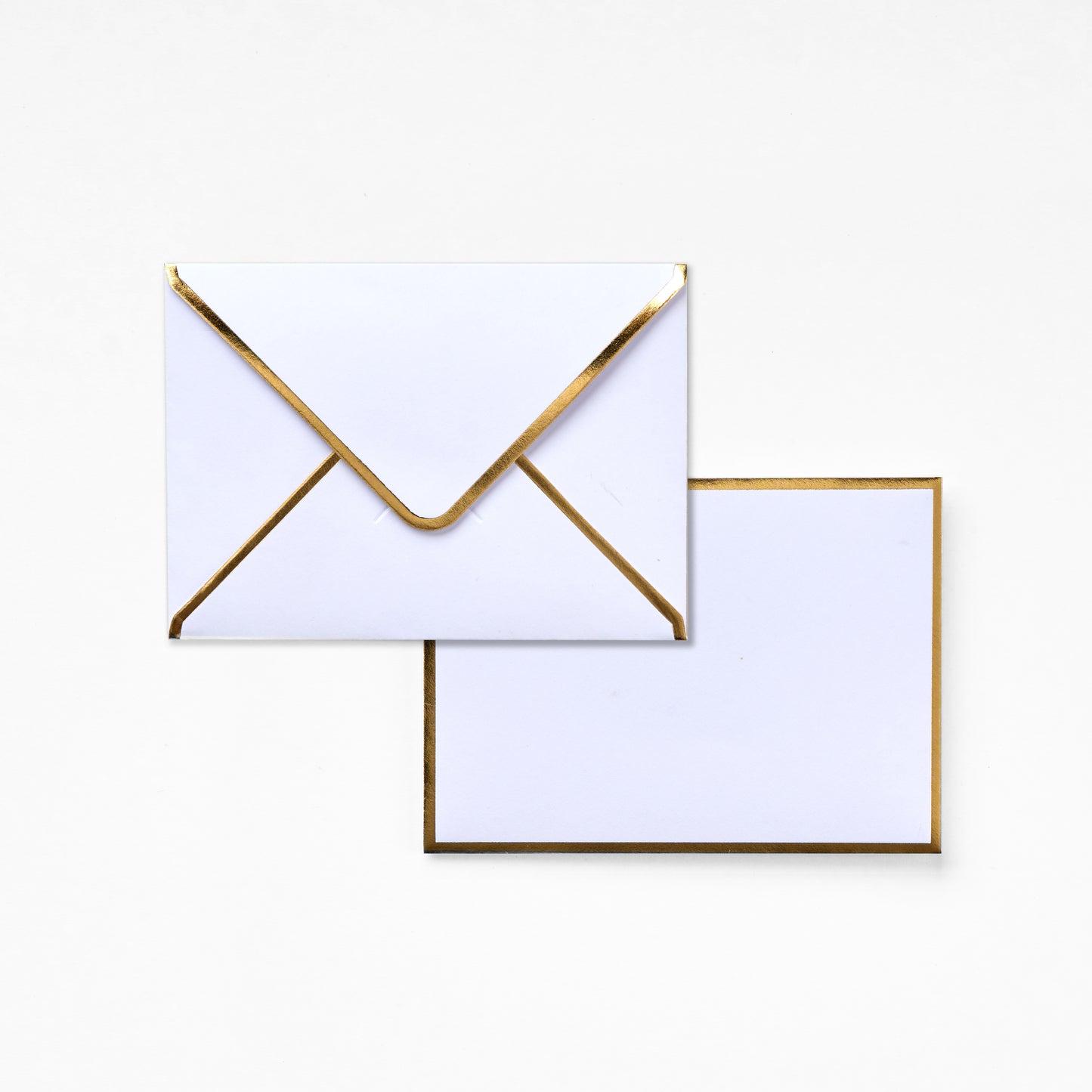Pocket Envelope - White With Gold Edges