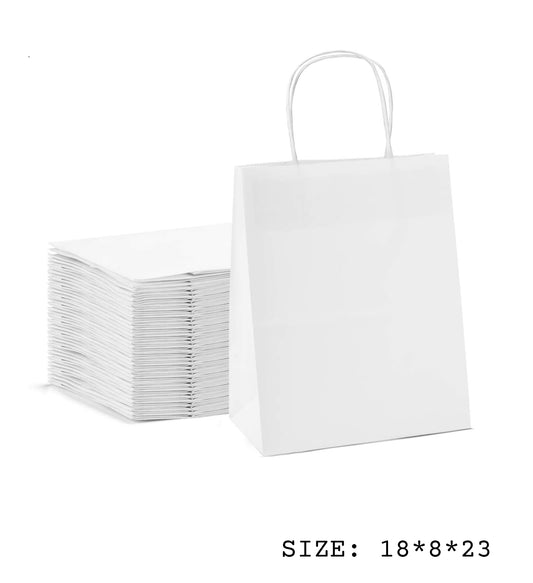 White Plain Paper Bag - Small