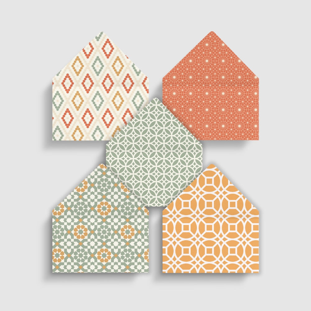 A6 Envelope Liners - Motif - Set Of 5 (Sold without the envelope)