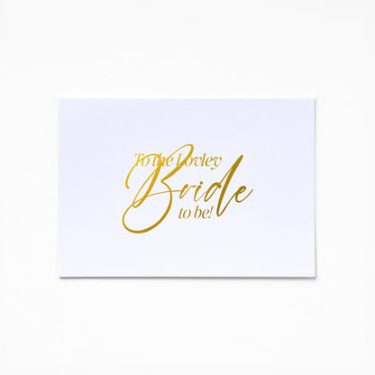 A6 Greeting Card - To My Lovely Bride To Be