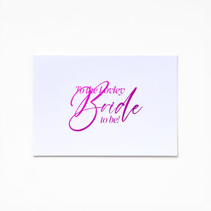 A6 Greeting Card - To My Lovely Bride To Be