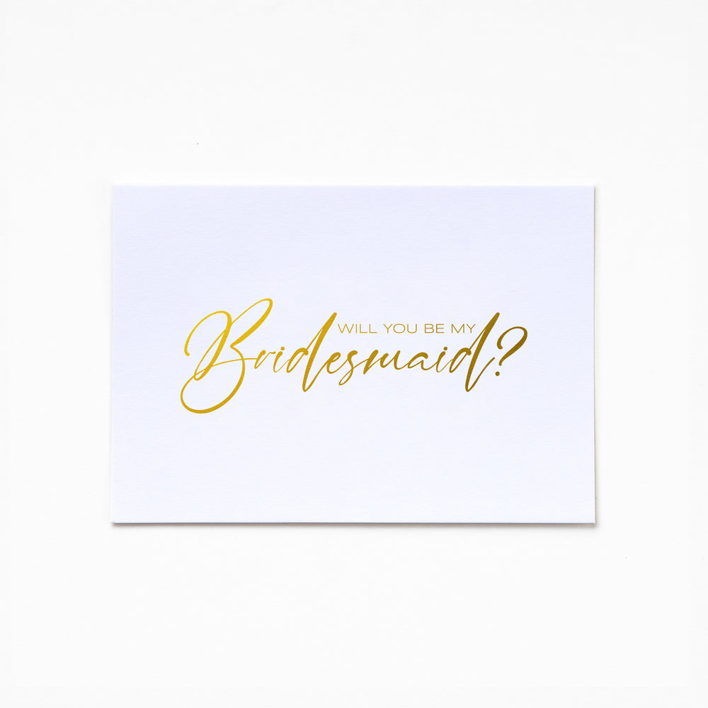 A6 Greeting Card - Will U B MY Bridesmaid