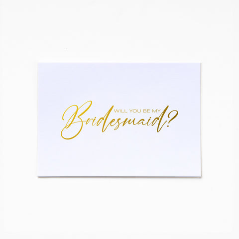 A6 Greeting Card - Will U B MY Bridesmaid