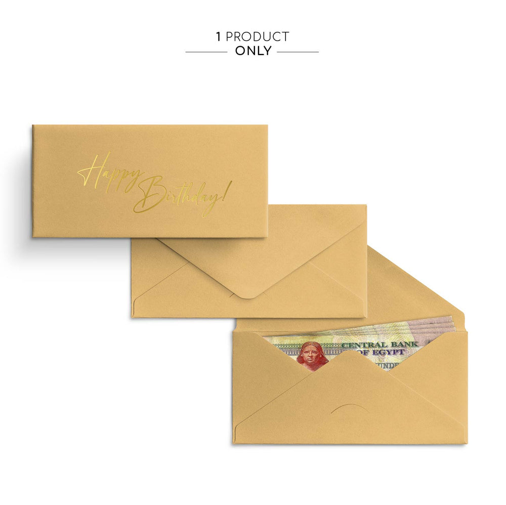 Money Envelope - Happy Birthday - Available In 3 Different Colors