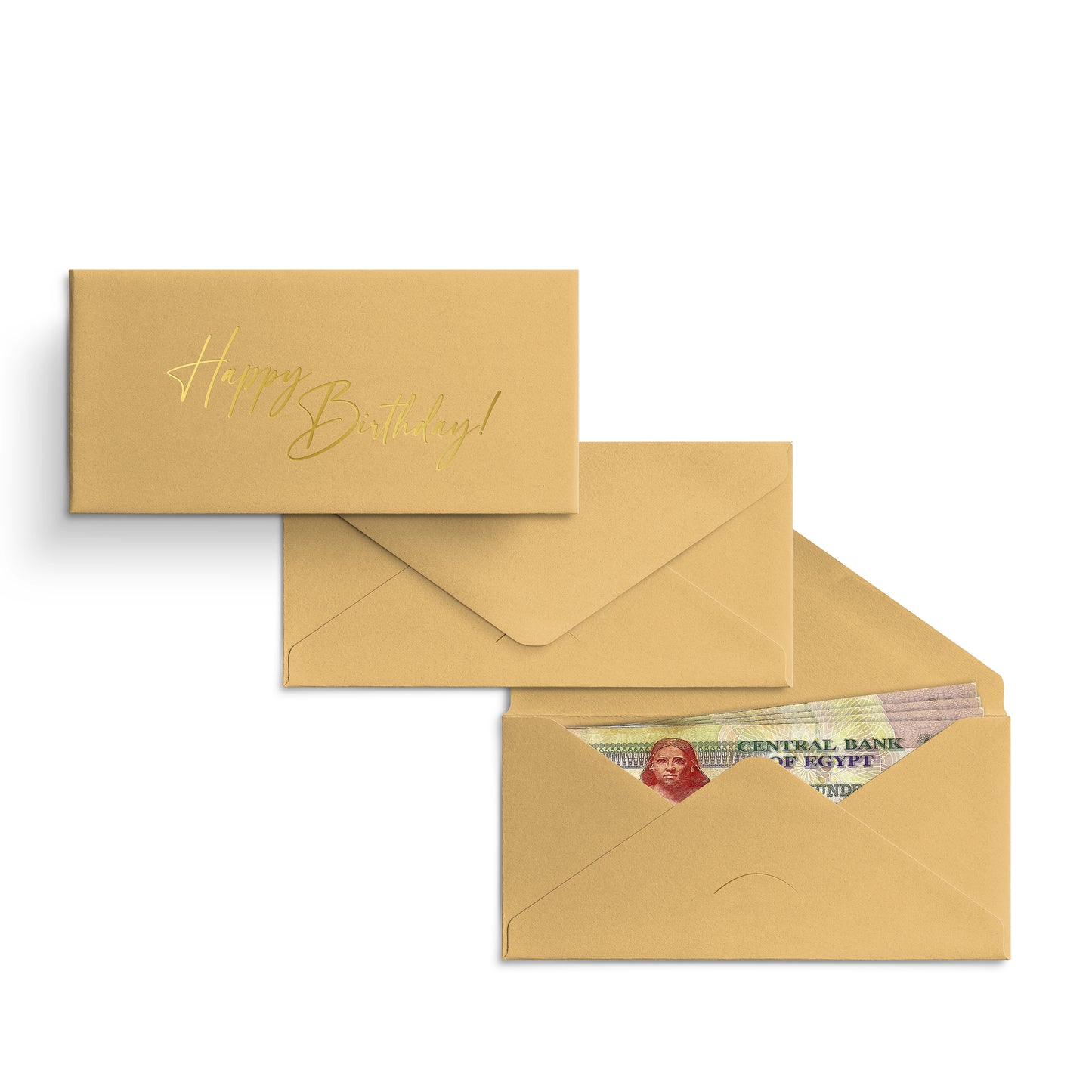 Money Envelope - Gold - HAPPY BIRTHDAY | New Design