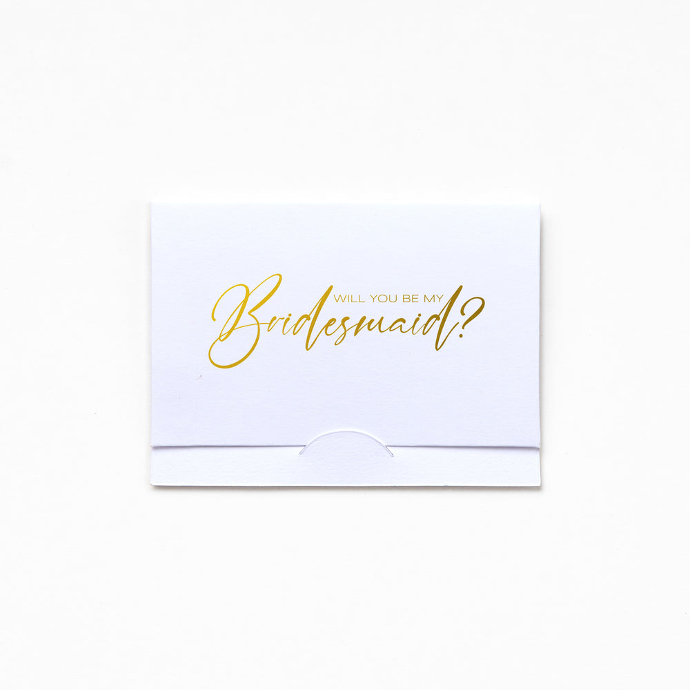 Pocket Greeting Card - Will U B MY Bridesmaid