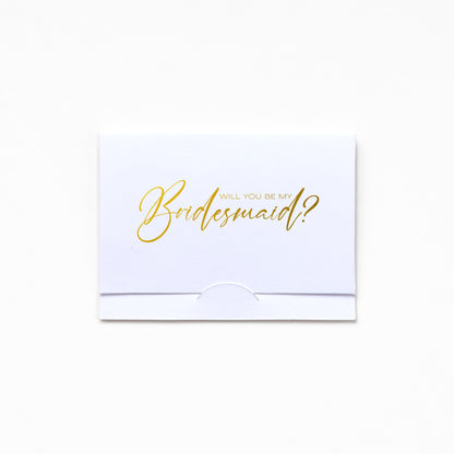 Pocket Greeting Card - Will U B MY Bridesmaid