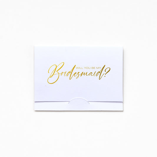 Pocket Greeting Card - Will U B MY Bridesmaid