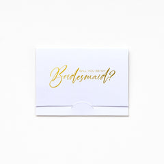 Pocket Greeting Card - Will U B MY Bridesmaid