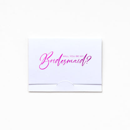 Pocket Greeting Card - Will U B MY Bridesmaid