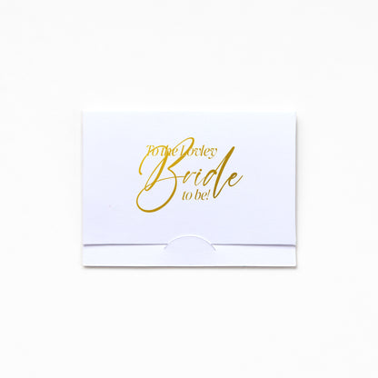 Pocket Greeting Card - To My Lovely Bride To Be