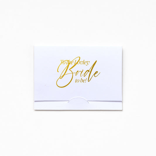 Pocket Greeting Card - To My Lovely Bride To Be