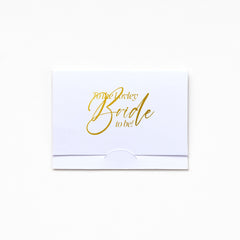 Pocket Greeting Card - To My Lovely Bride To Be