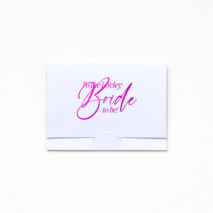 Pocket Greeting Card - To My Lovely Bride To Be