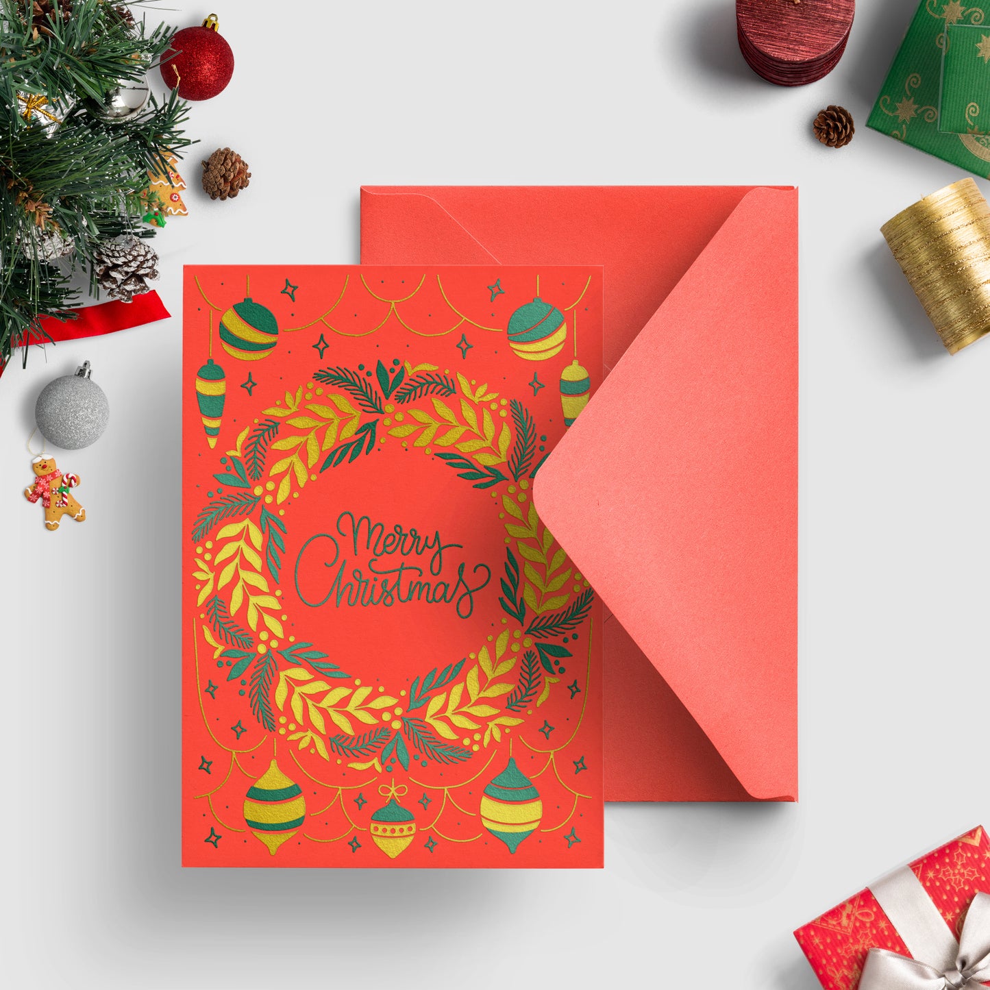 A6 Deluxe Merry Christmas Card + Envelope | 03