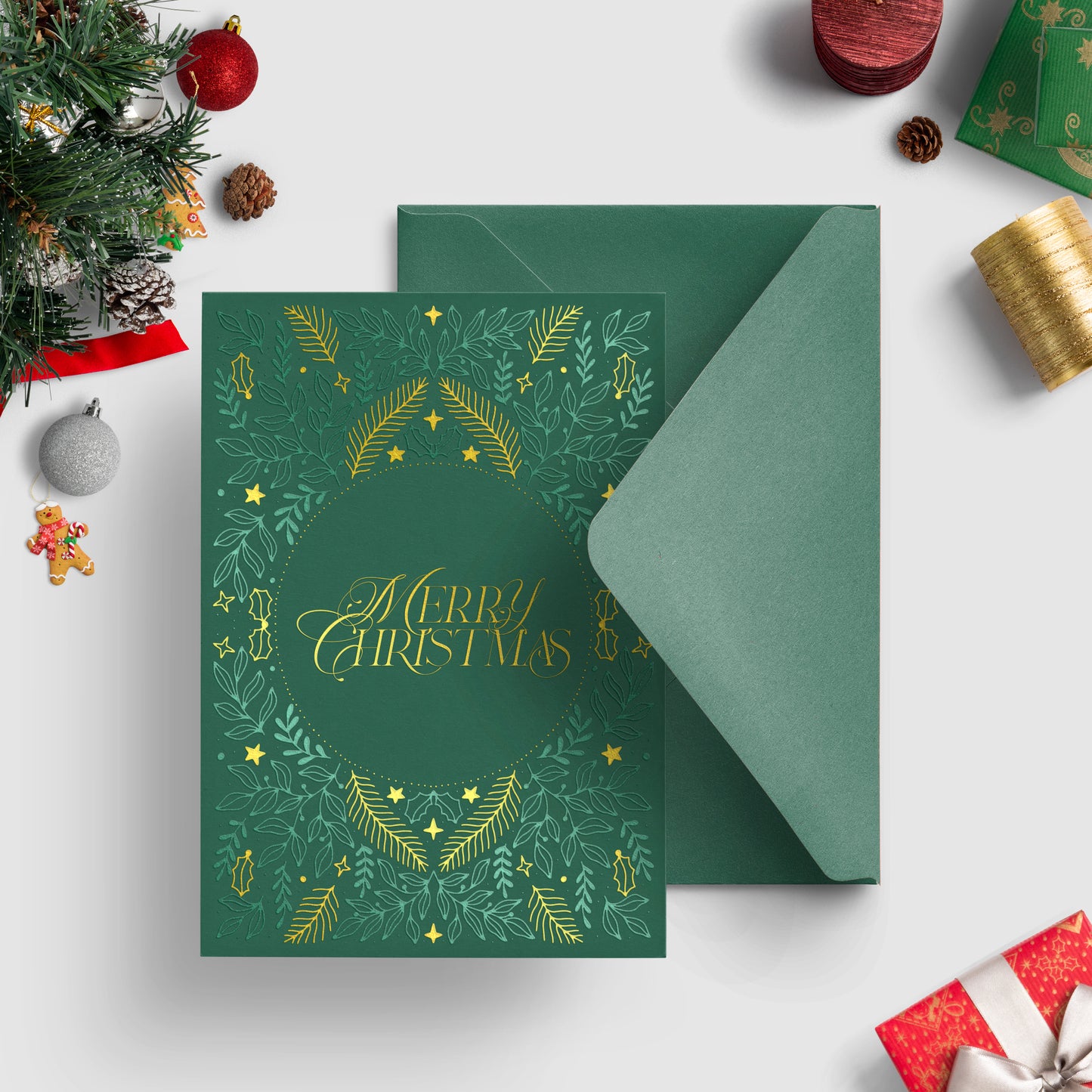 A6 Deluxe Merry Christmas Card + Envelope | 04