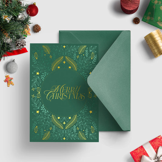 A6 Deluxe Merry Christmas Card + Envelope | 04