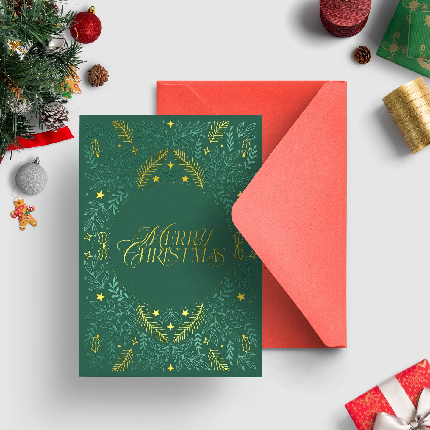 A6 Deluxe Merry Christmas Card + Envelope | 04