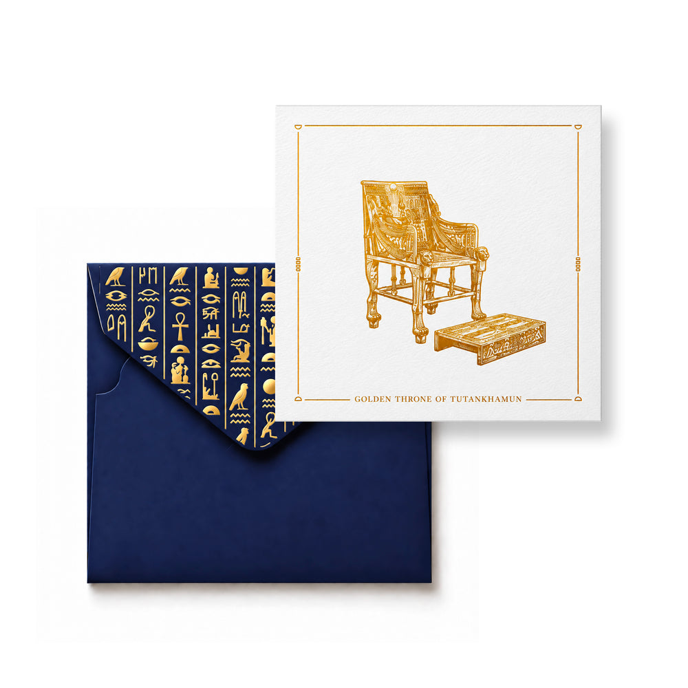 Pharaoh | Golden Throne Card + Envelope