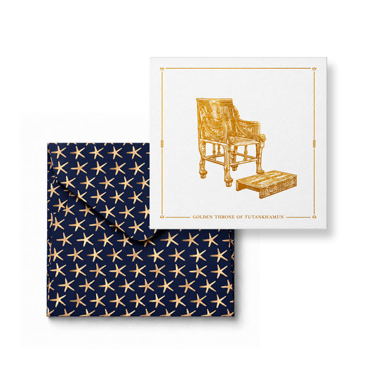 Pharaoh | Golden Throne Card + Envelope
