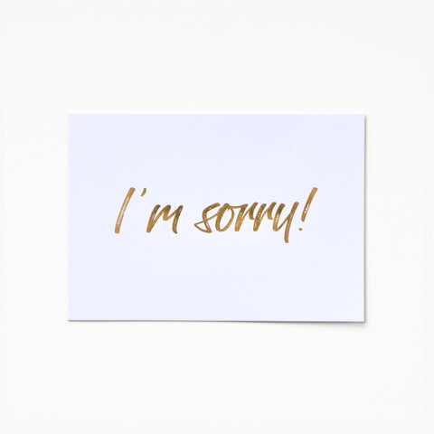 A6 Greeting Card - I'M SORRY