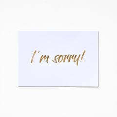 A6 Greeting Card - I'M SORRY