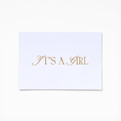A6 Greeting Card - IT'S A GIRL