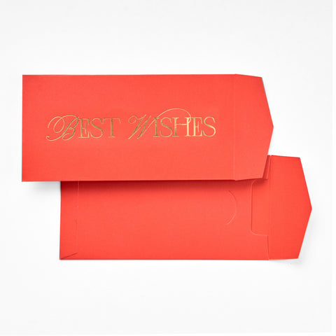 Money Envelope - Ruby - BEST WISHES