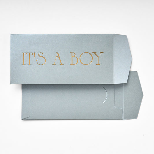 Money Envelope - Silver - IT'S A BOY