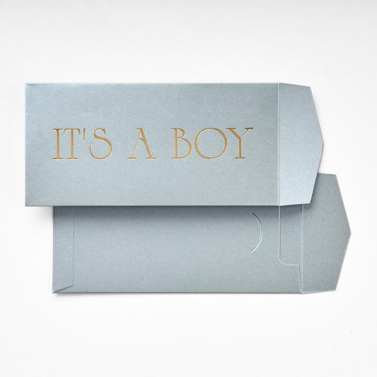 Money Envelope - Silver - IT'S A BOY