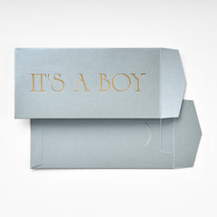 Money Envelope - Silver - IT'S A BOY | Clearance Item