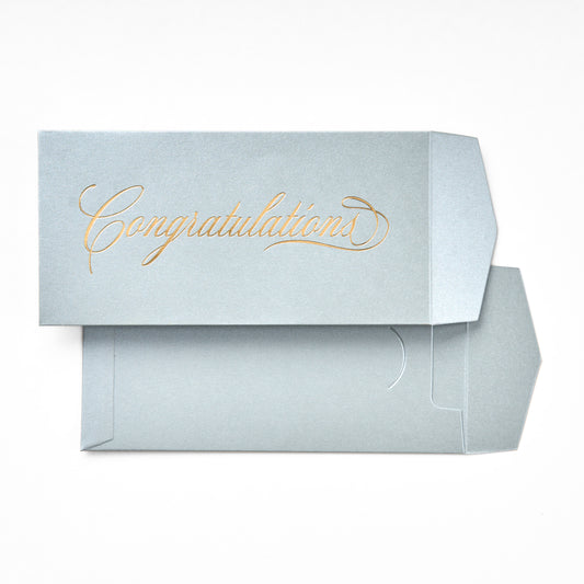 Money Envelope - Silver  CONGRATULATIONS