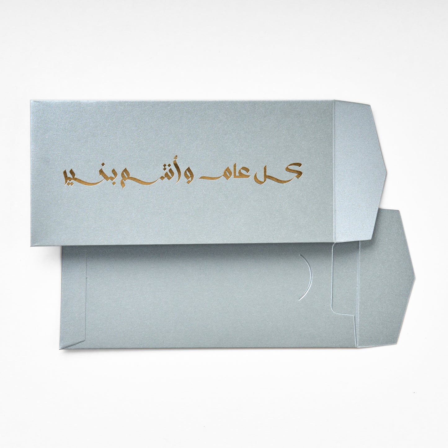 Money Envelope - Silver - KOL AM W ANTOM BEKHAIR