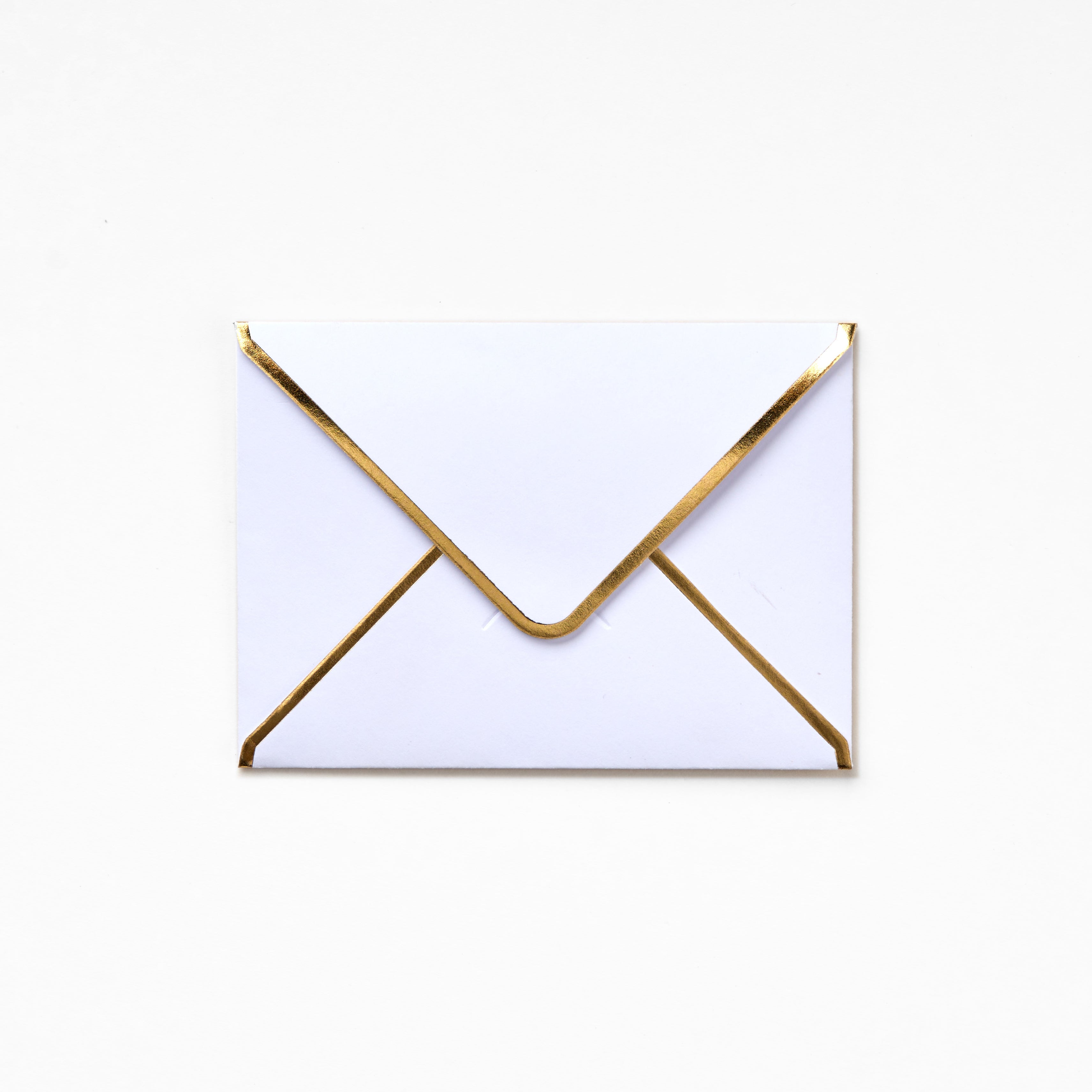 Pocket Envelope - White With Gold Edges – Your Paper Shop